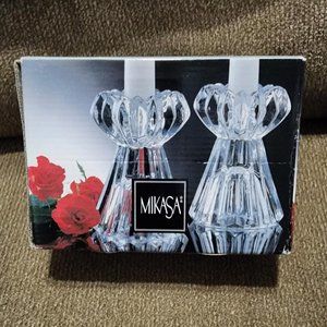 Mikasa Elegant Diamond Fire Candle Holders